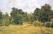 Ivan Shishkin Deciduous Forest Edge France oil painting artist
